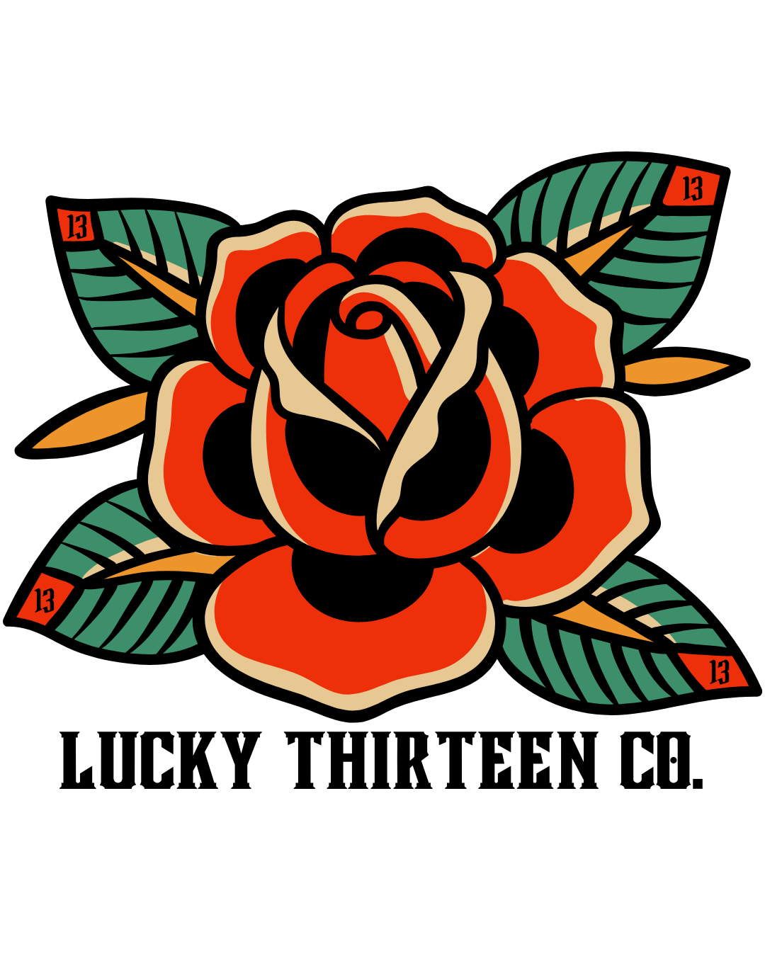 Lucky Thirteen Co. Sticker