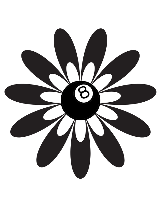 Flower 8 Ball Sticker